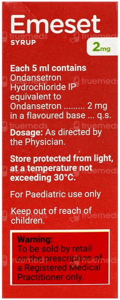 Emeset 2mg Lemon Flavour Syrup 30ml